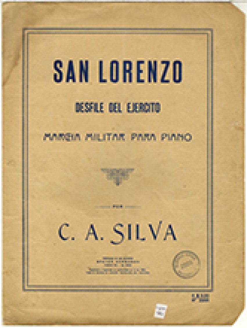 San Lorenzo (música impresa) de Cayetano Alberto Silva