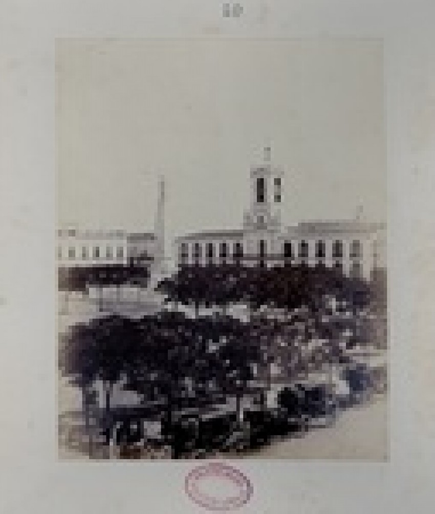 Plaza de la Victoria y Cabildo, Buenos Aires, 1864.