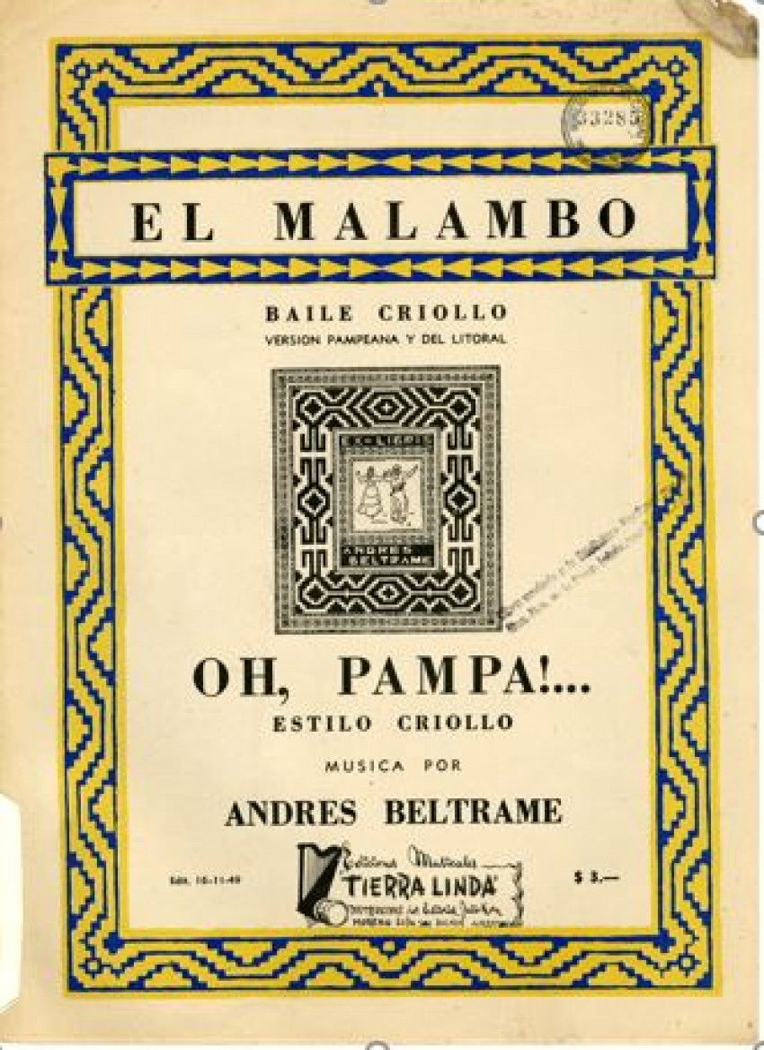 El malambo, de Andrés Beltrame, 1949.