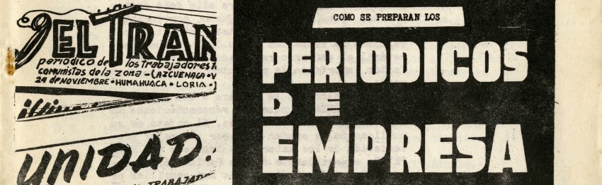 Folleto "Cómo se preparan los periódicos de empresa", elaborado por la Comisión de Prensa del Partido Comunista Argentino (1959)