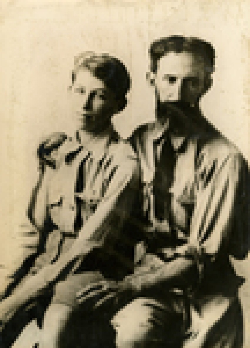 Horacio Quiroga con su hijo