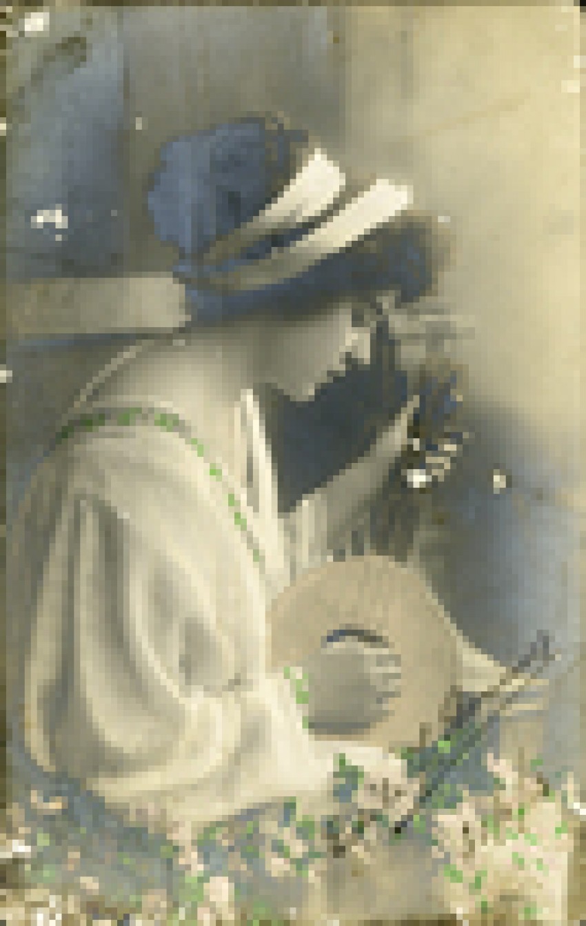 Joven con instrumento musical, 1910