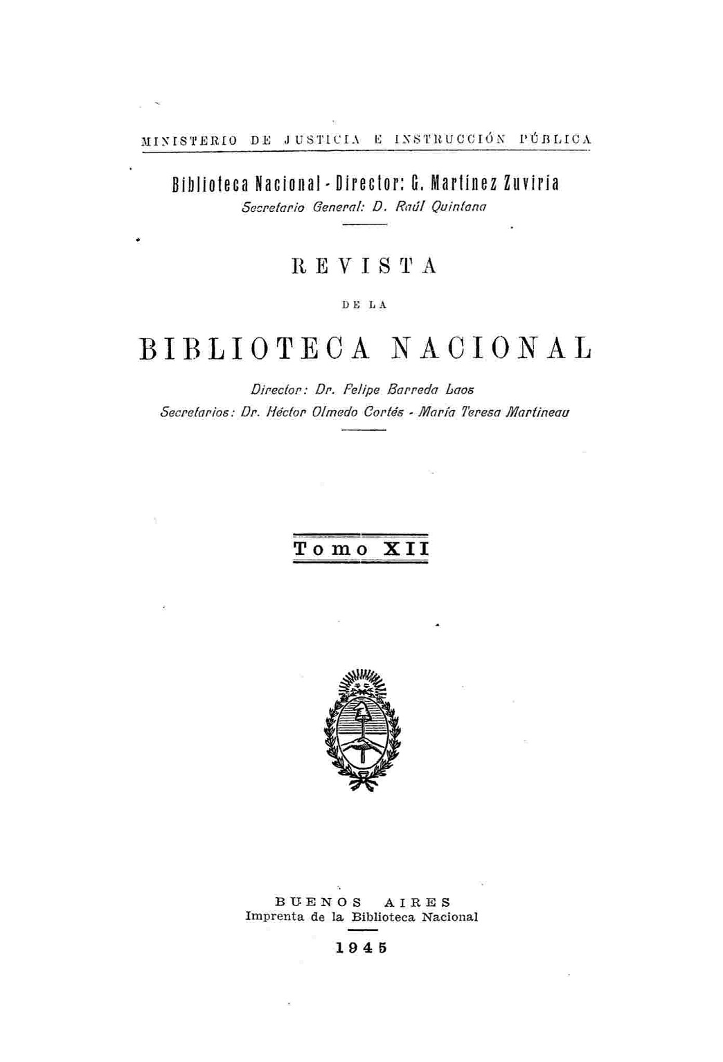 Revista de la Biblioteca Nacional