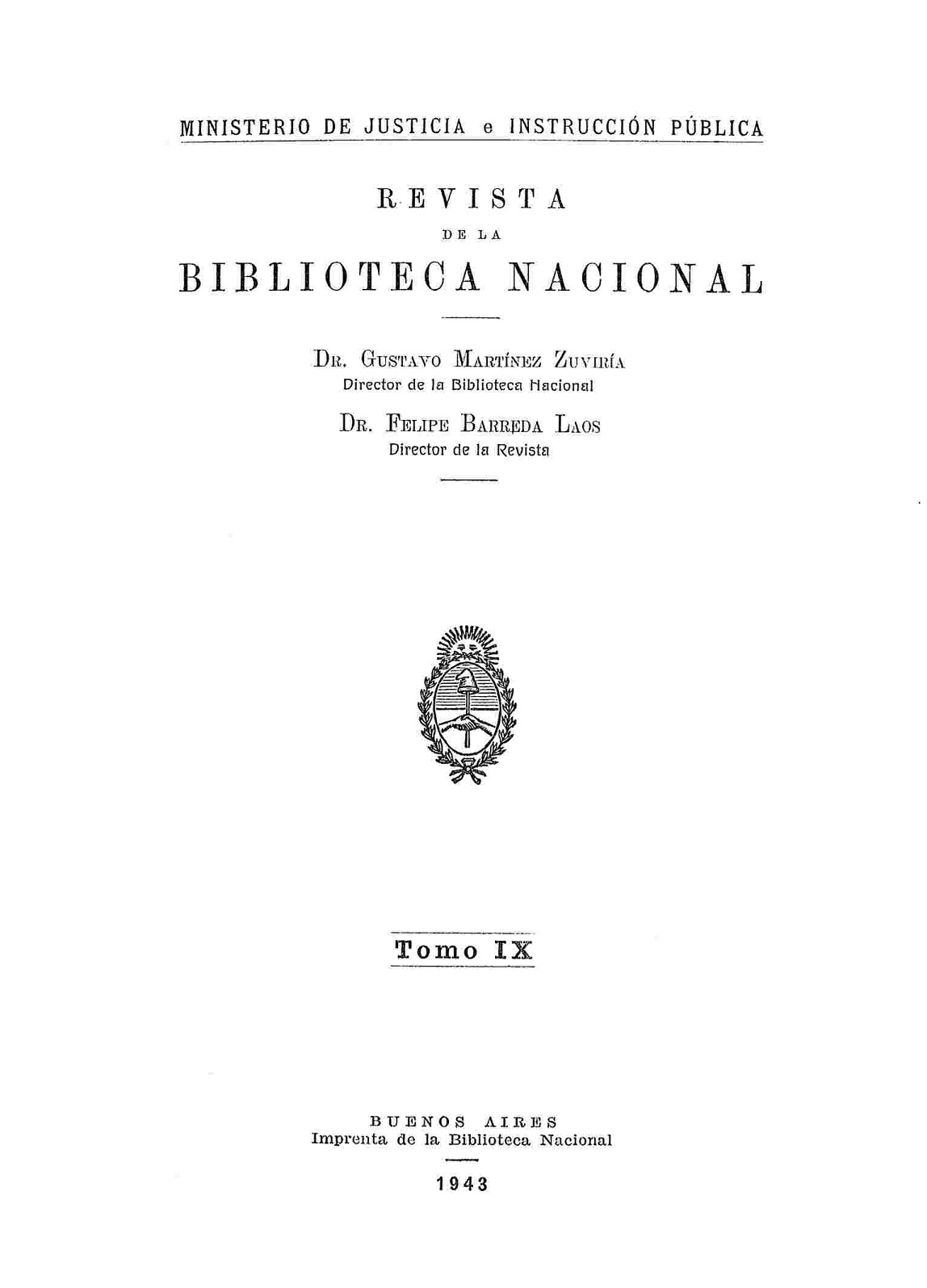 Revista de la Biblioteca Nacional