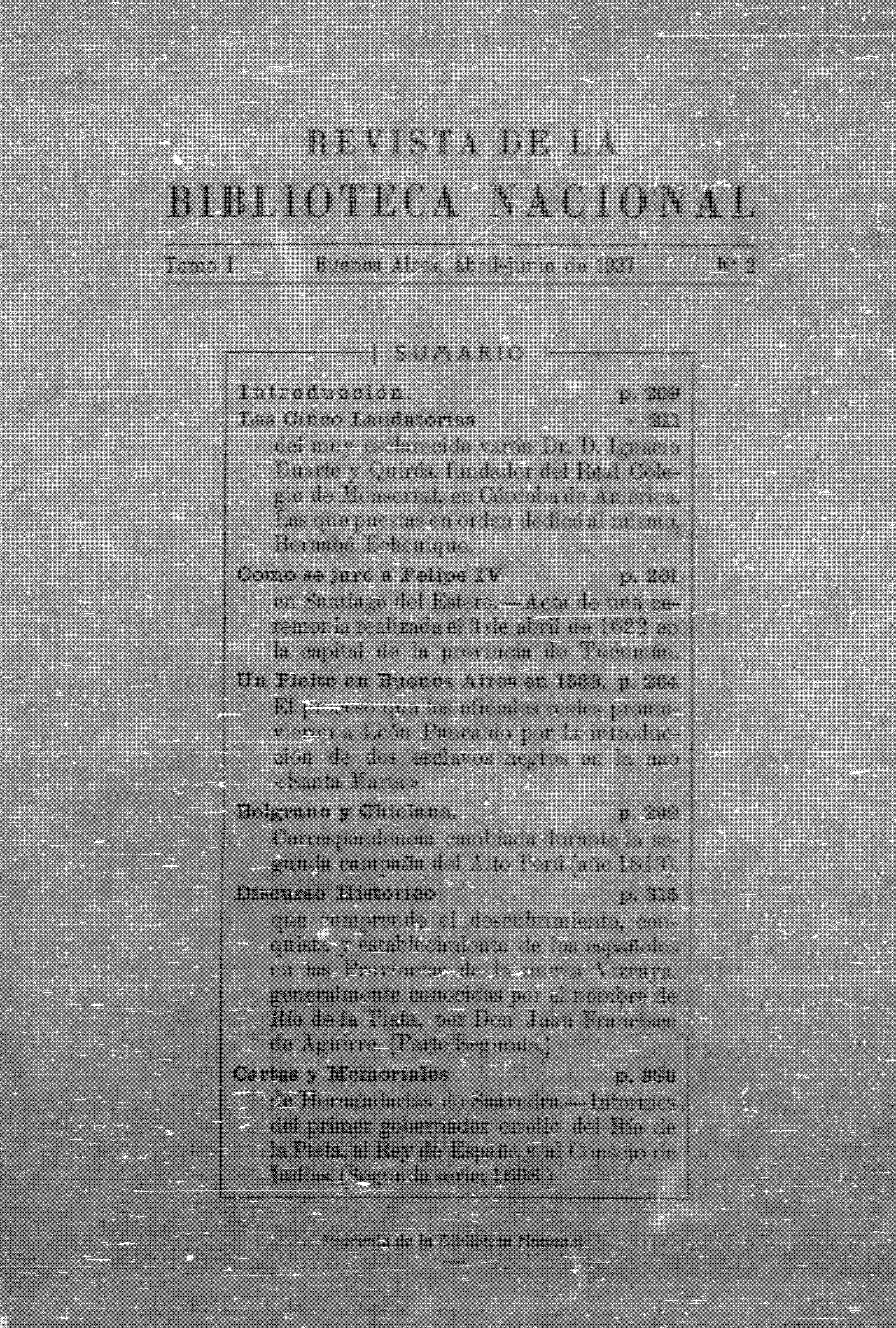 Revista de la Biblioteca Nacional
