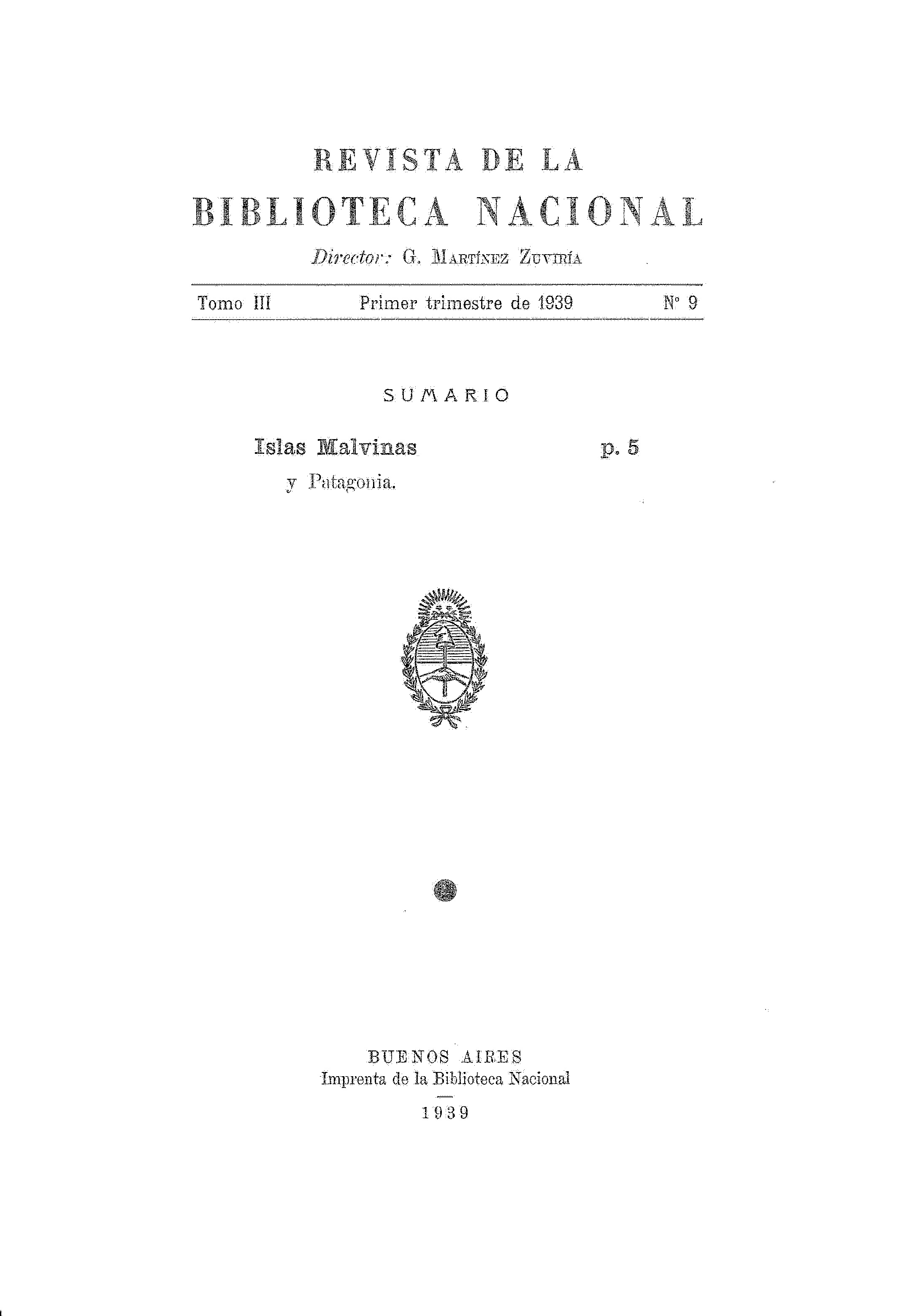 Revista de la Biblioteca Nacional