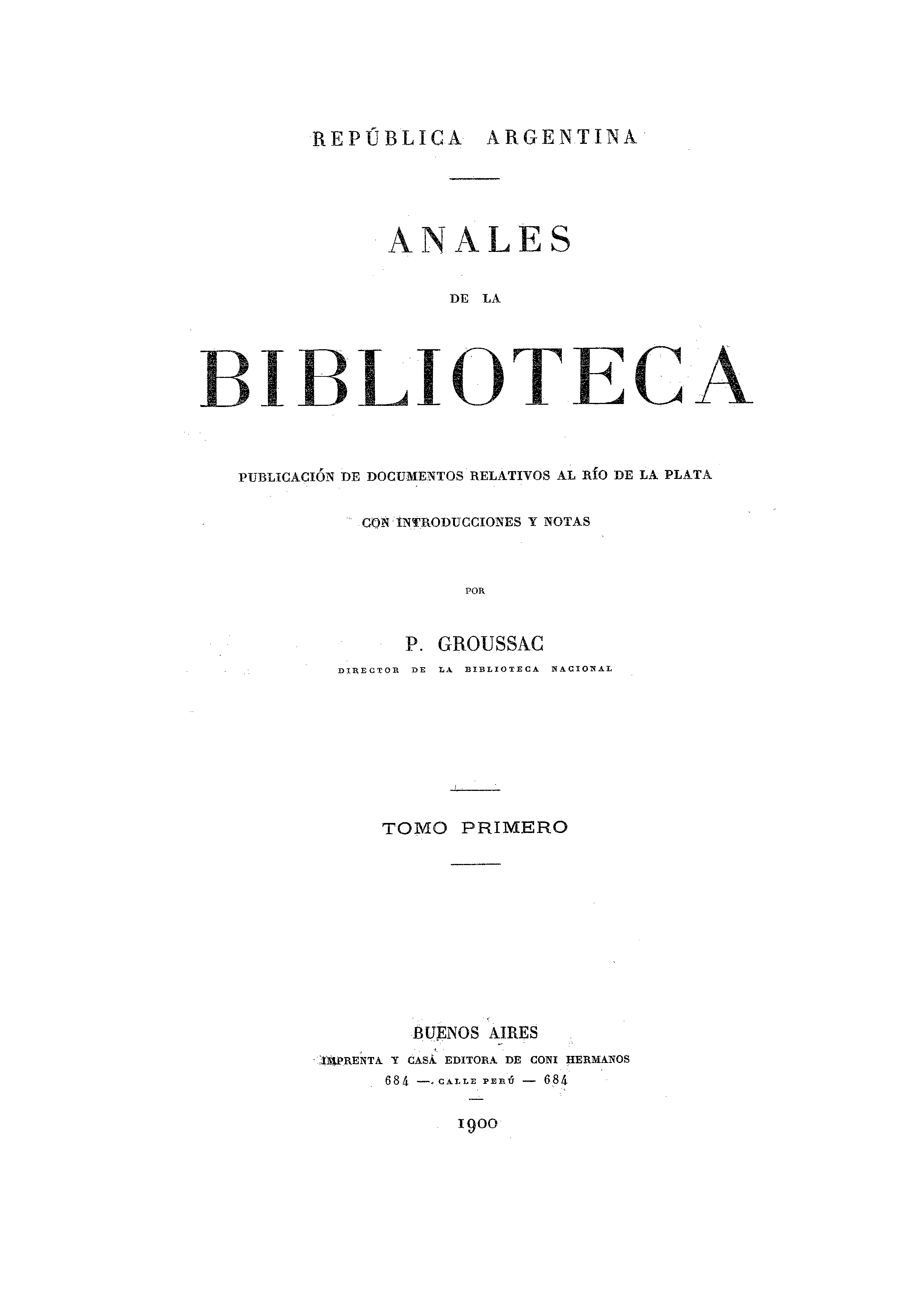 Anales de la Biblioteca