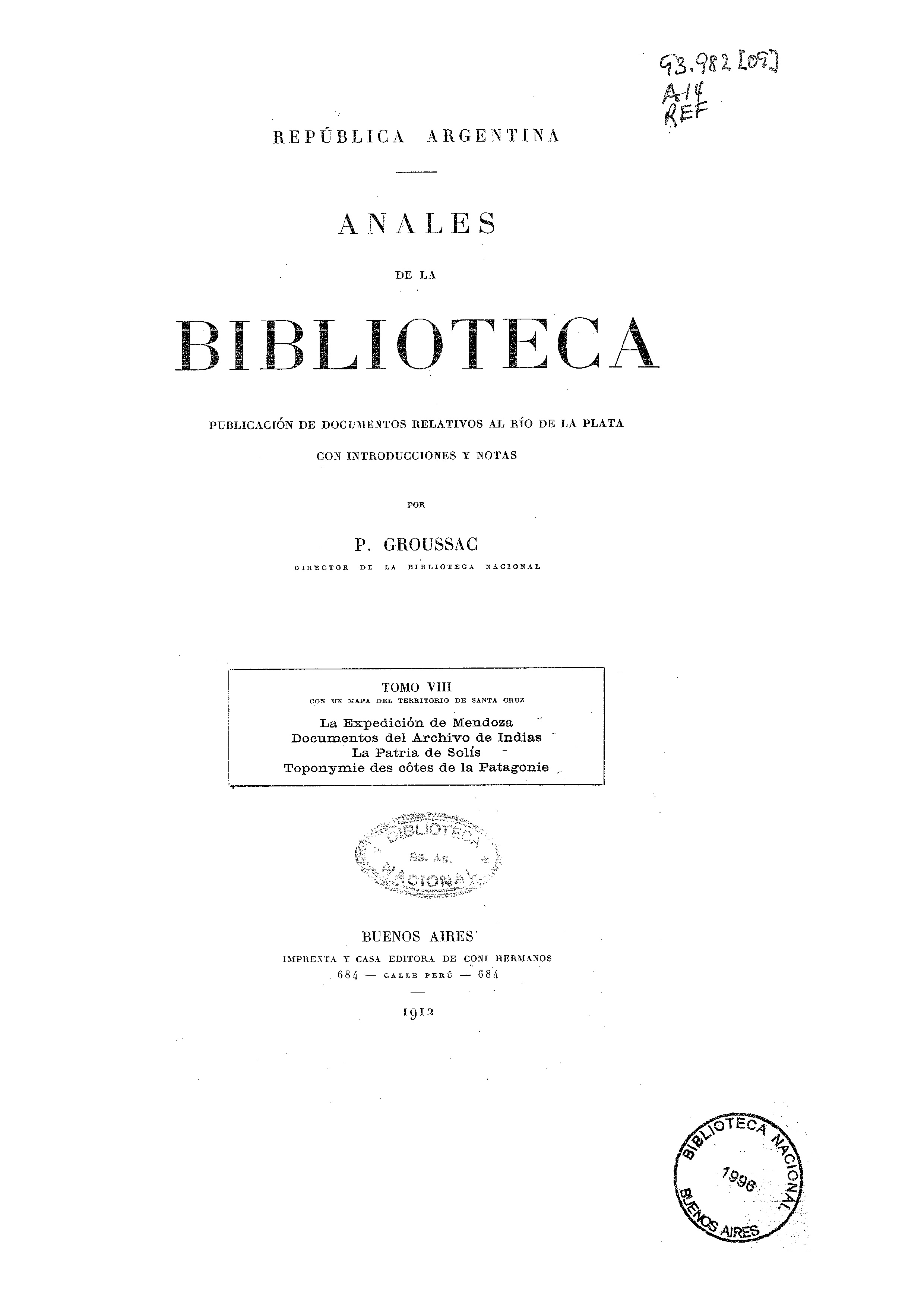 Anales de la Biblioteca