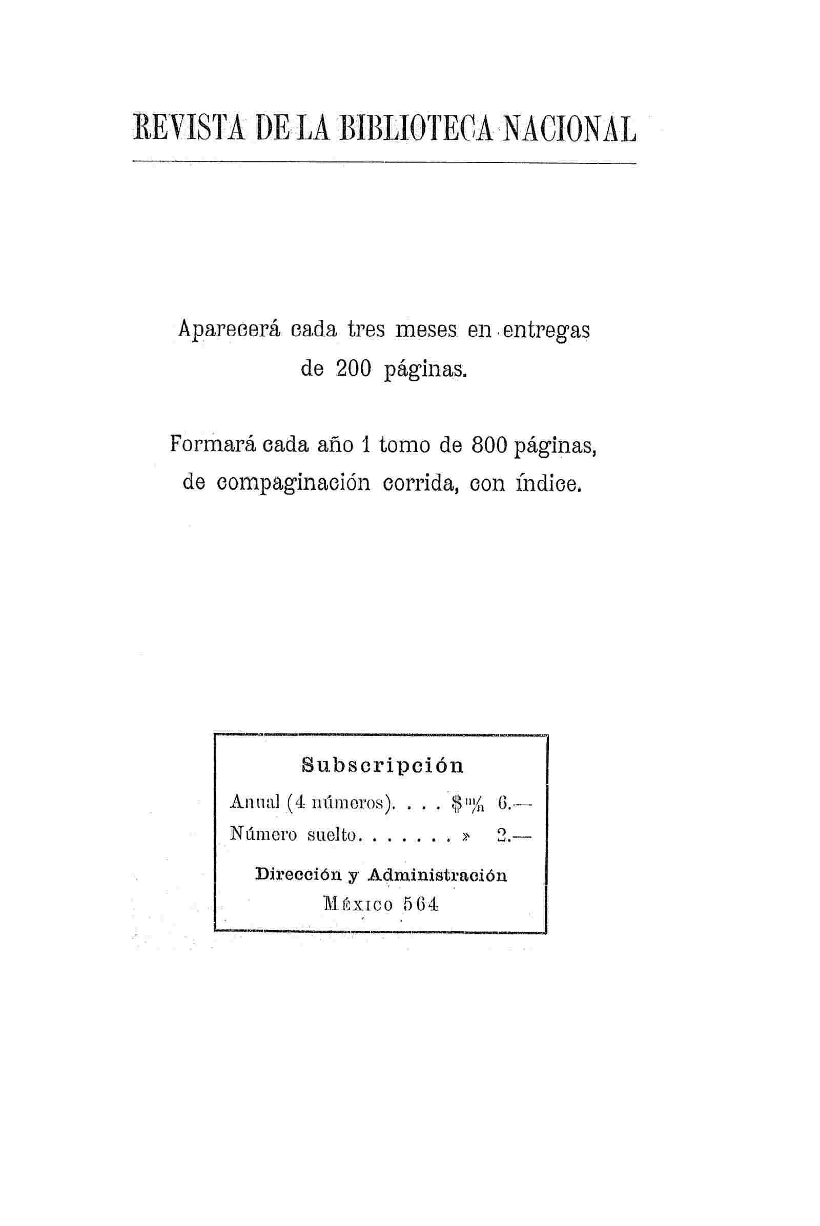 Revista de la Biblioteca Nacional