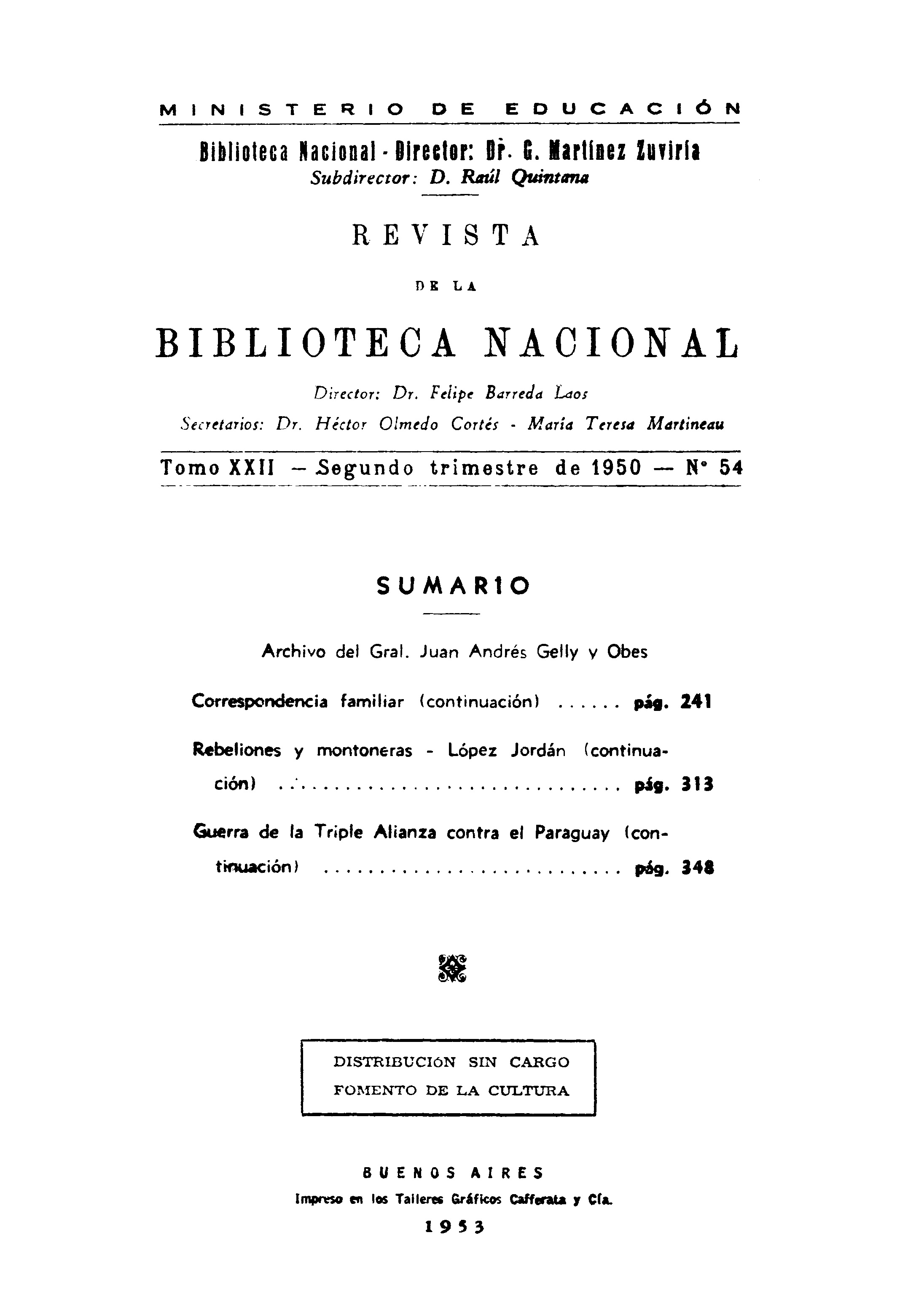 Revista de la Biblioteca Nacional