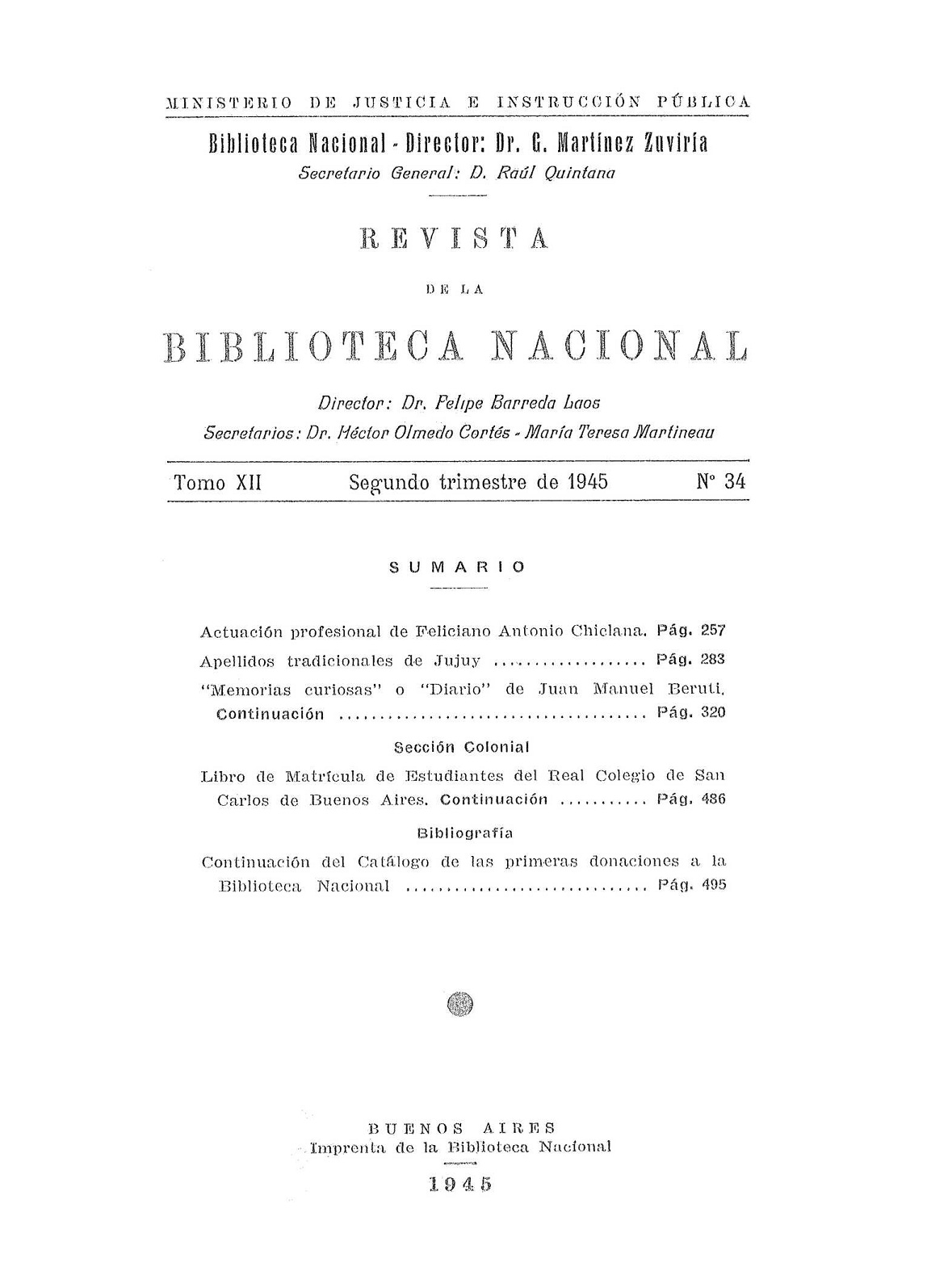 Revista de la Biblioteca Nacional