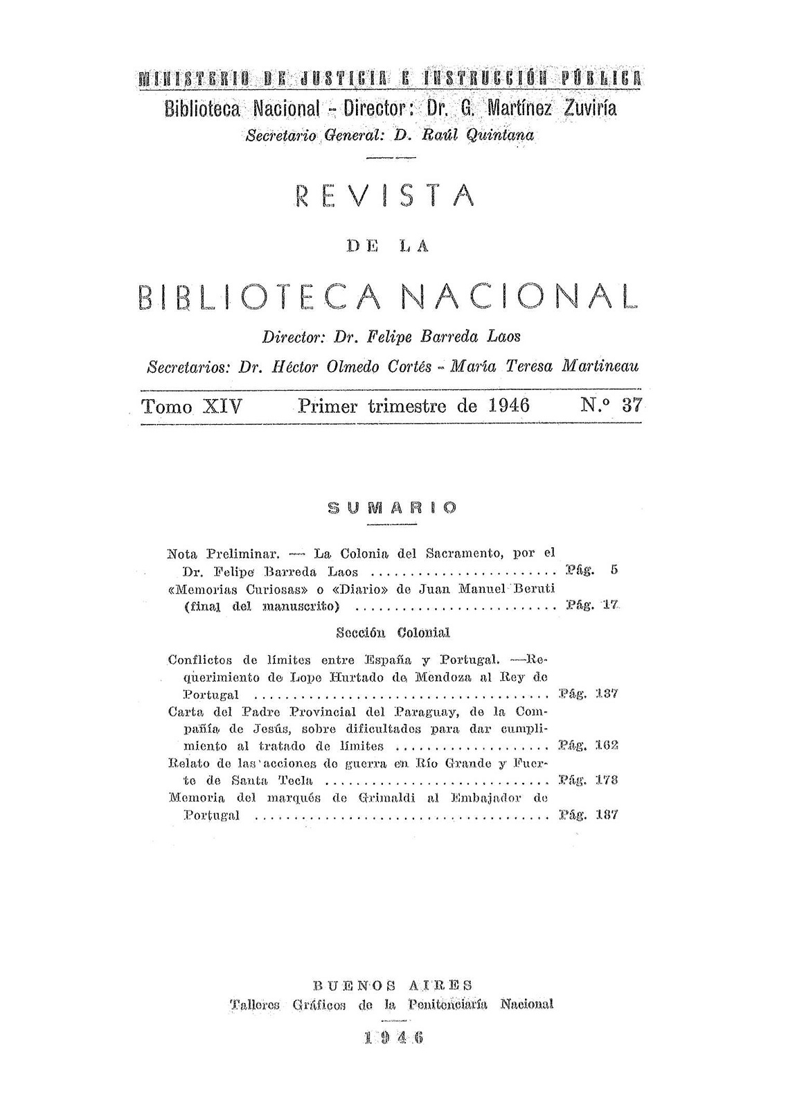  Revista de la Biblioteca Nacional