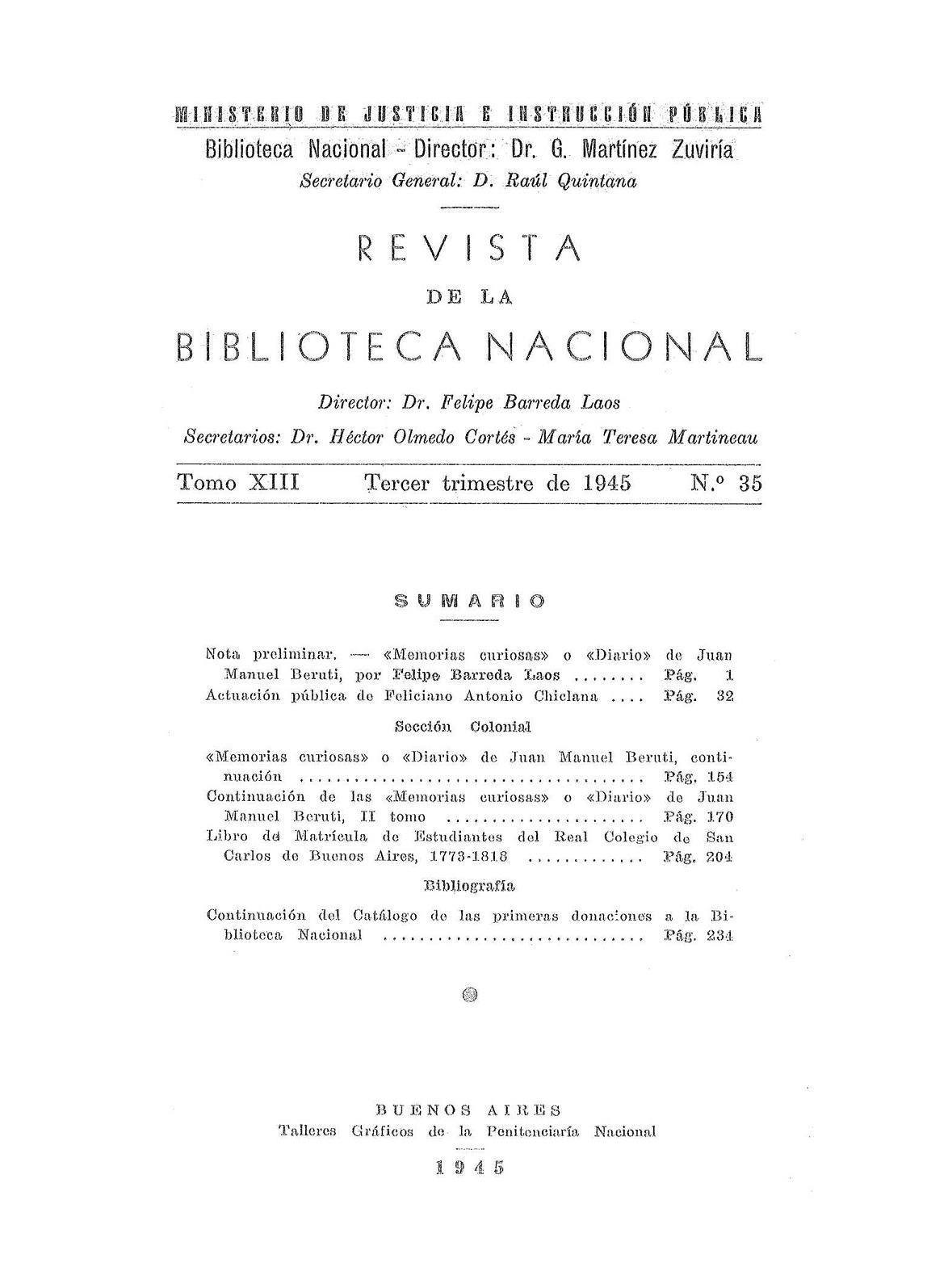 Revista de la Biblioteca Nacional