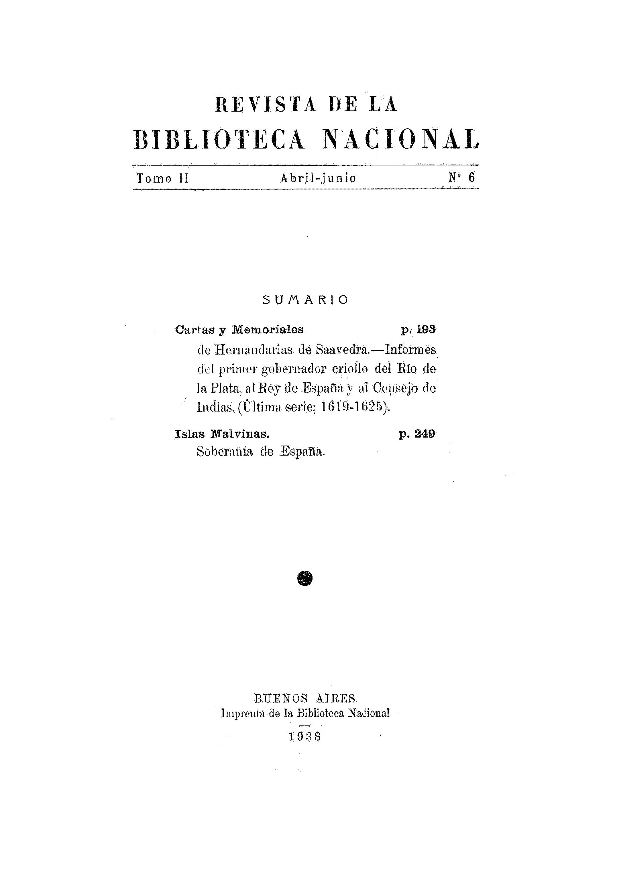 Revista de la Biblioteca Nacional