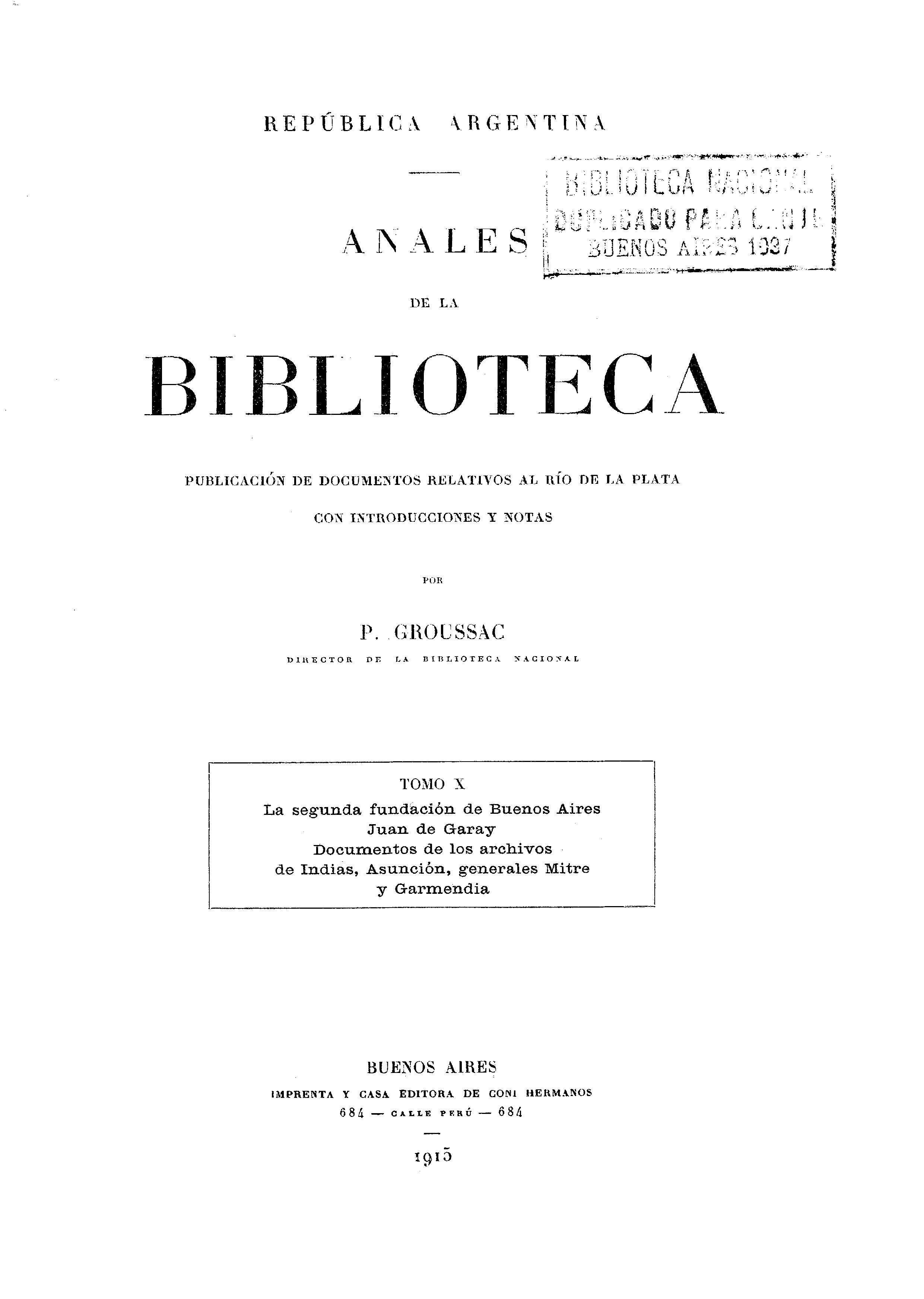 Anales de la Biblioteca