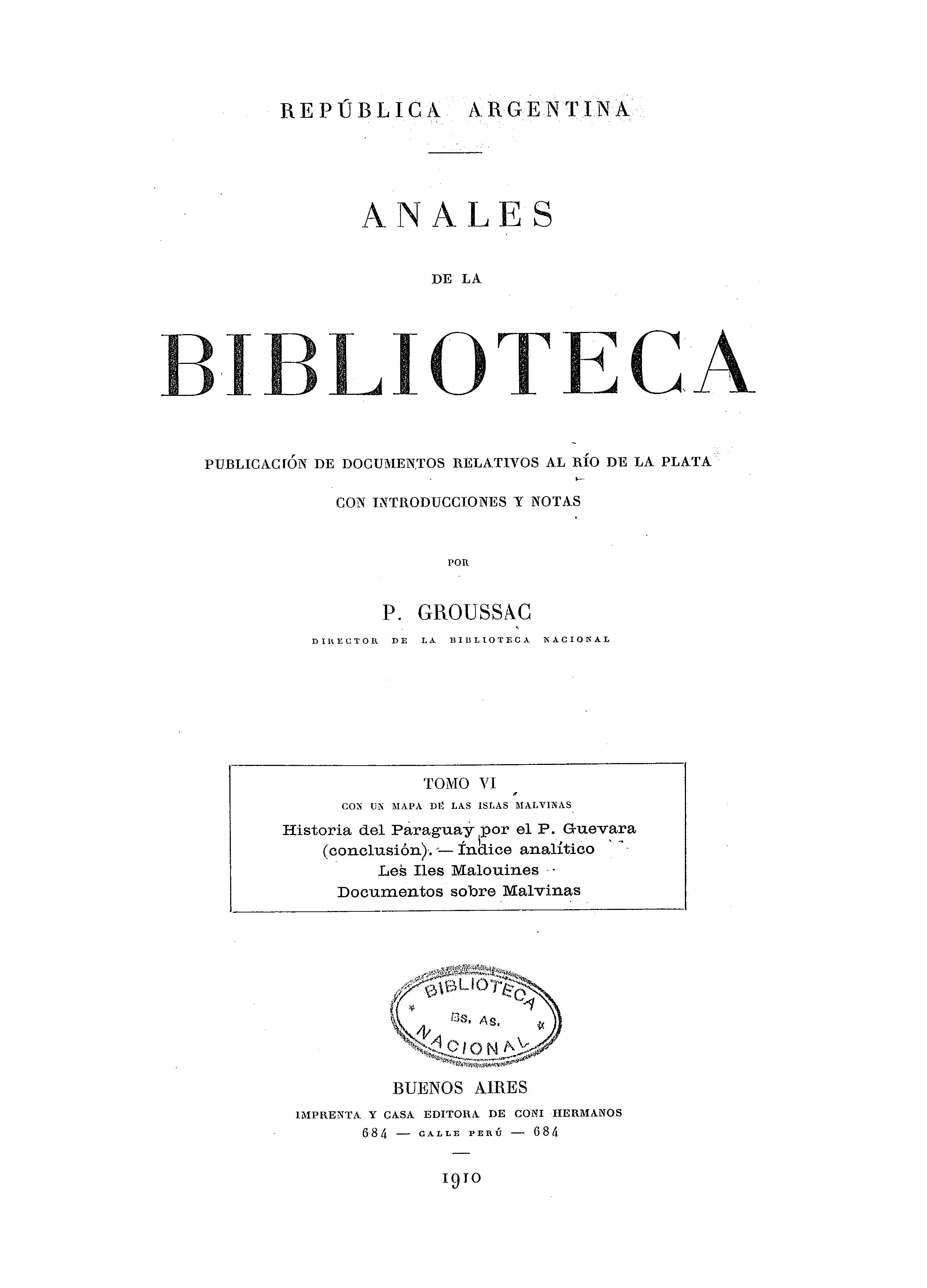 Anales de la Biblioteca