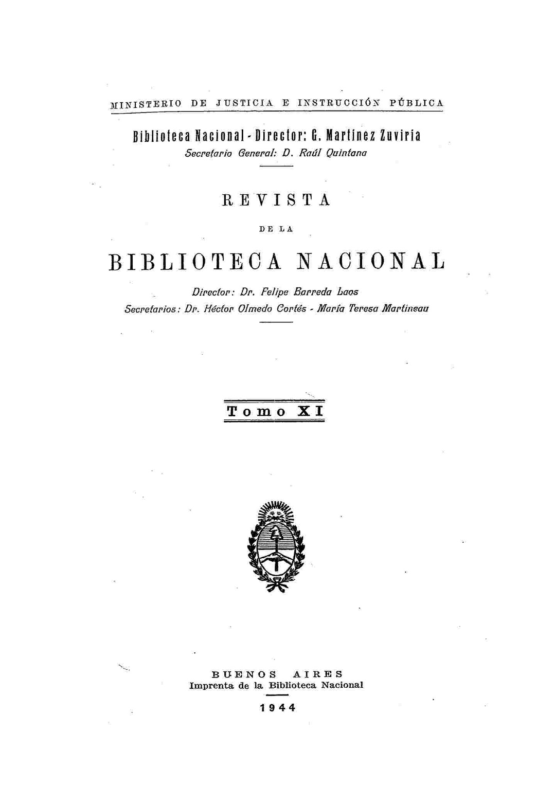 Revista de la Biblioteca Nacional