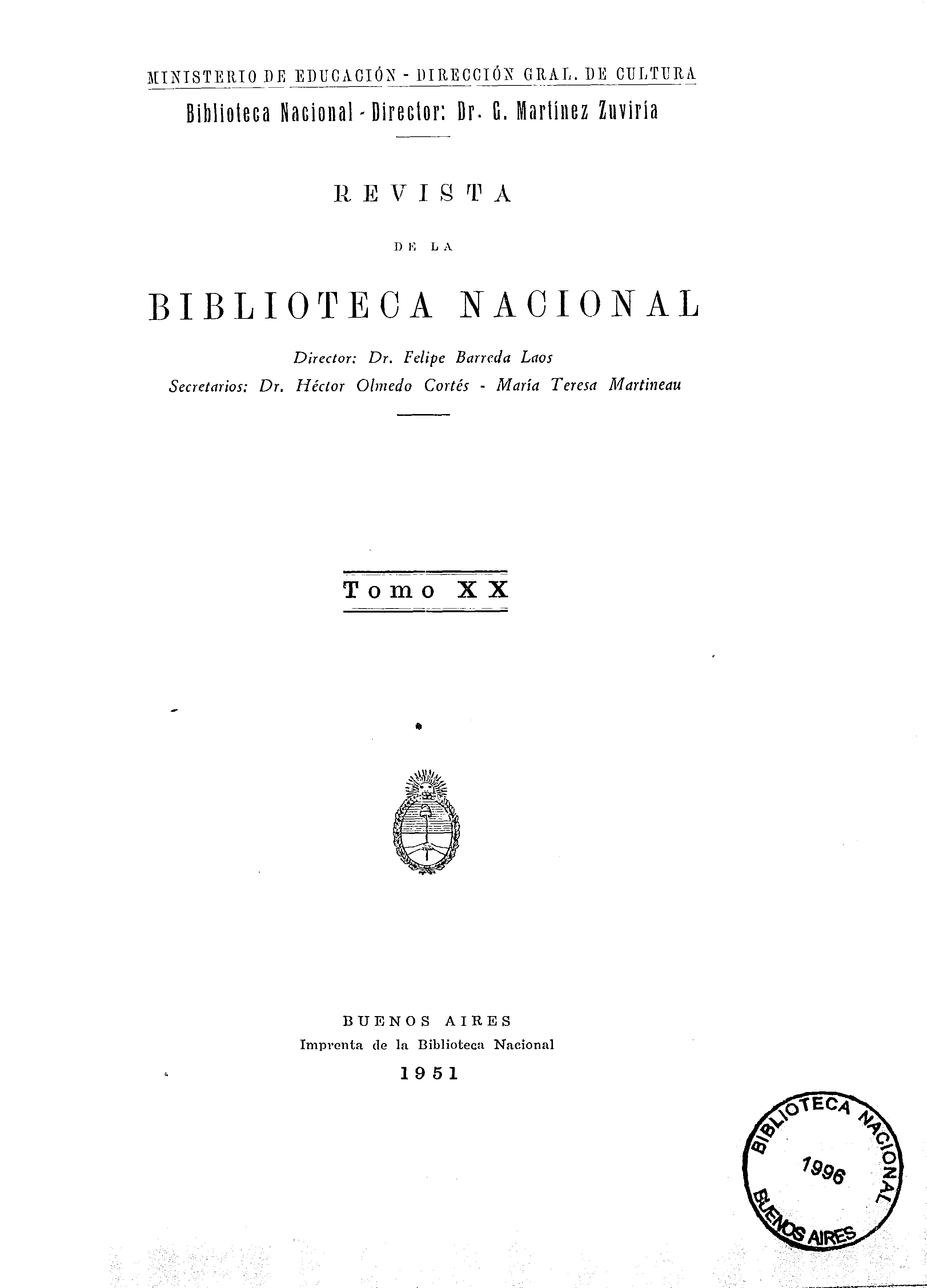 Revista de la Biblioteca Nacional