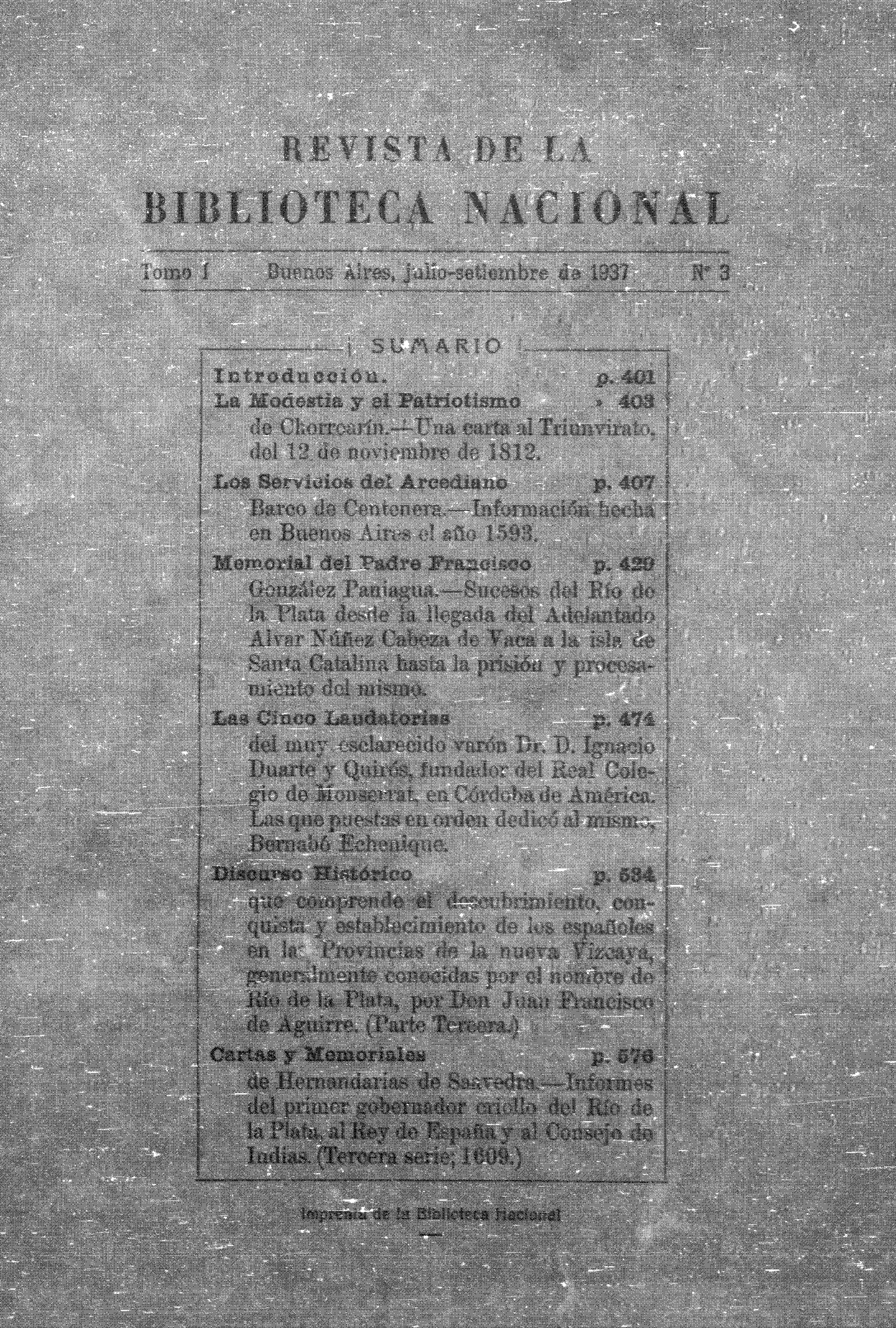 Revista de la Biblioteca Nacional